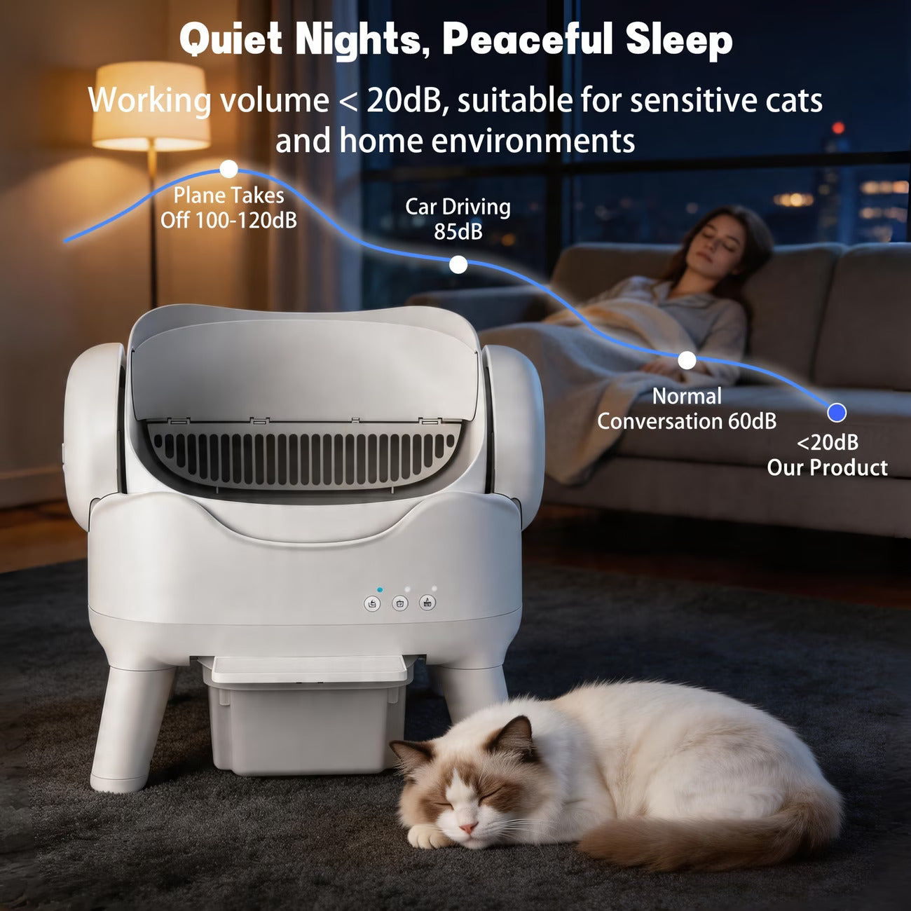Self-Cleaning Cat Litter Box