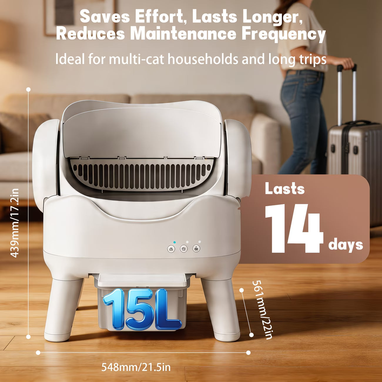 Self-Cleaning Cat Litter Box