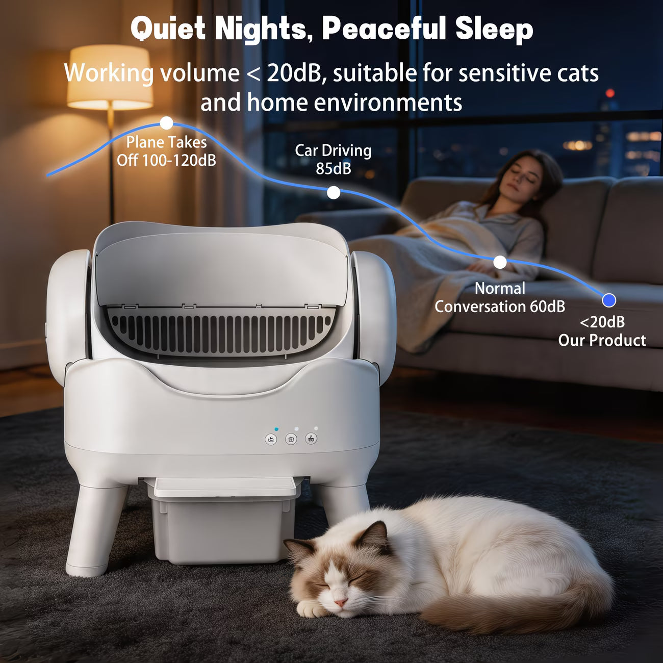 Self-Cleaning Cat Litter Box